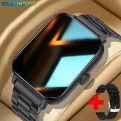 Resim ERUN yeni tam dokunmatik ekranlı Kadın/Erkek saati, mesaj bildirimi, hareketsizlik hatırlatıcı, Android ve iPhone ile uyumlu, çoklu spor modları, müzik kontrolü, kamera kontrolü ve diğer işlevler, nötr hediye seçenekleri için uygun, tatil hediyeleri 