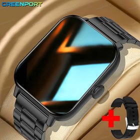 Resim ERUN yeni tam dokunmatik ekranlı Kadın/Erkek saati, mesaj bildirimi, hareketsizlik hatırlatıcı, Android ve iPhone ile uyumlu, çoklu spor modları, müzik kontrolü, kamera kontrolü ve diğer işlevler, nötr hediye seçenekleri için uygun, tatil hediyeleri 