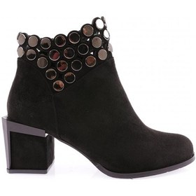 Resim Dgn 820-22k Kadin Kristal Taşli Topuklu Bot 820-1922-R1680 Siyah 