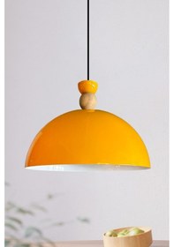 Resim Yimpi Sarı Avize Tekli Sarkıt Salon Mutfak Kuaför Cafe Lamba Dekoratif Aydınlatma Pastane SARI 