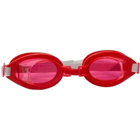 Resim Çocuk Yüzücü gözlüğü Havuz Deniz Gözlüğü Kırmızı Beyaz 