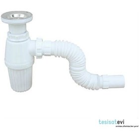 Resim Taslı Lavabo Sifonu - Taslı Lavabo Gider Borusu - Lavabo Sifonu 