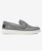 Resim Greyder Erkek Gri Hakiki Deri Sneaker Ayakkabı 3Y1SA67853 