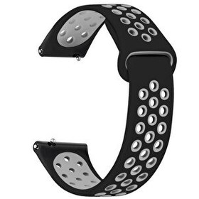 Resim Microsonic Amazfit Pace 2 Stratos Rainbow Gently Band Kordon Siyah Gri 