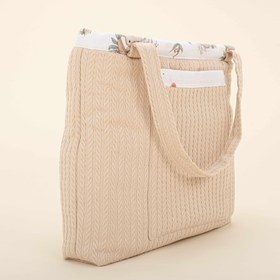 Resim Bebek Bakım Çantası - Sütlü Kahve Örgü - Koala 