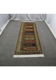 Resim Zehra Abla Halı El Dokuma Paftalı Kayseri Bünyan Sedir Yolluk Yün Halı 5740 Renkli 