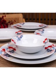Resim Güral Porselen 24 Parça Çift Dekorlu Yemek Seti 