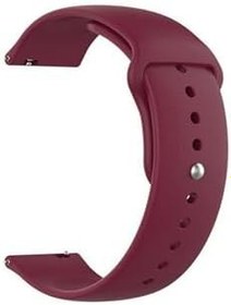 Resim Gpack Huawei Watch GT3 Pro 43mm ile Uyumlu Kordon, Mat Klasik Silikon, Mürdüm 