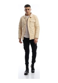 Resim Polo State Erkek Regular Fit Mont Ekru 