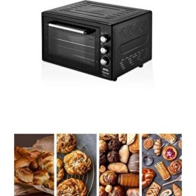 Resim Akel Termostatlı Saatli Lambalı Çok Amaçlı 38 Lt Midi Fırın AF380L Siyah 