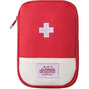Resim Sones Seyahat Ev Taşınabilir Tıbbi Çanta, Renk: Kırmızı Büyük 