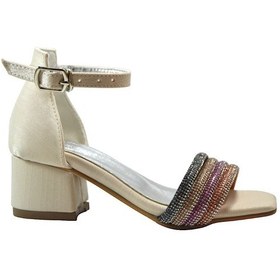 Resim Onlo Ayakkabı Ma.721 Altın Bantlı Taşlı Kız Çocuk Ayakkabı Altın 