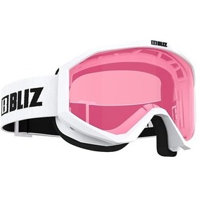 Resim Liner Beyaz Çerçeve Pembe Lens Kayak Gözlüğü Pembe 