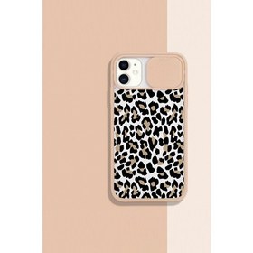 Resim Gritty Iphone 11 Uyumlu Kamera Ve Lens Koruyuculu Leopar Desenli Telefon Kılıfı 
