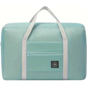 Resim Xuweiwei Golf Çantası Seyahat Bagajı Büyük Kapasiteli Lake Blue Katlanır Duffle Bag Göl Mavisi 