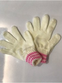 Resim eleven market Krem Kız Çocuk Eldiven 3-8 Yaş 