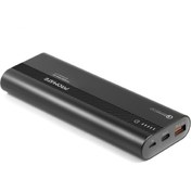Resim Promate Powertank-20 PowerBank 20000 mAh 18W QC 3.0 Hızlı Şarj USB ve Type-C Siyah 