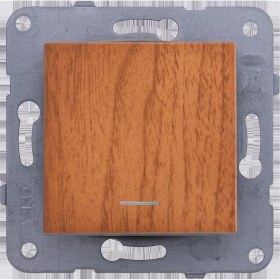 Resim Mena Rise Novella/trenda Ceviz Işıklı Anahtar Mekanizma ve Düğme/kapak Çabuk Bağlantı Vakumlu Paket 