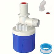 Resim 1 Adet 1/2" Tam Otomatik Su Seviye Kontrolü Şamandıra Vanası - Paslanmaz Çelik Kaplama PVC, Elektriksiz Kullanım, Su Tankları ve Kuleler için NPT Dişli Bağlantılar, Dayanıklı Korozyona Dirençli Tasarım, Kule Taşma Çözümü | PVC Yapısı, Su Şamandıra Valfi 