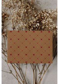 Resim AkalBatu Pure Love Seri Hediye Not Kartı 8 x 10 CM 25'li - Kraft 