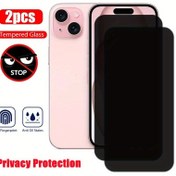 Resim 2 adet for iphone 11 12 13 14 15 16 Pro Max için Tam Kaplama Gizlilik Ekran Koruyucu, for iPhone 11 12 13 14 15 16 Plus 16e için Cam Gizlilik Koruma Temperli Cam 