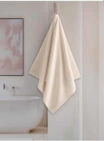 Resim Cotton %100 Banyo Havlusu 70x140 Cm Krem 