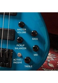 Resim Cort C5 Deluxe Bk Bas Gitar 5 Telli Aktif - Siyah 