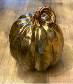 Resim Balkabağı Bronz Dekoratif Obje 