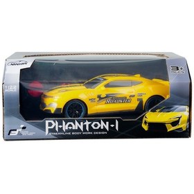 Resim 1:22 Phantom Dört Yönlü Hareket Eden Uzaktan Kumandalı Araba Sarı Çok Renkli 