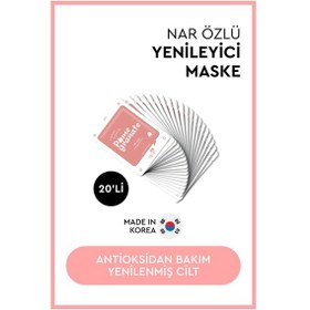 Resim Mjcare On Pome Granate Mask - Mjcare On Nar Özlü Yüz Maskesi 20'li 