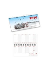 Resim 2026 Haftalık Masa Takvimi Masa Sümeni Orta Boy 31 x 14.5 CM 