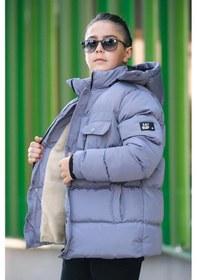 Resim Erkek Çocuk Şişme Mont Km.0041 Gri 