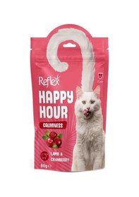 Resim Reflex Happy Hour Sakinleştirici Kuzulu Kızılcıklı Kedi Ödülü 60 G 