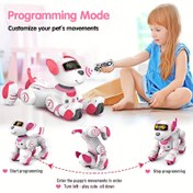 Resim Uzaktan Kumandalı Robot Köpek Oyuncak - Kızılötesi Kontrollü, Takip Eder & Şarkı Söyler/Dans Eder, Akıllı Programlama, Aile ve Arkadaşlar İçin Mükemmel Noel ve Doğum Günü Hediyesi 