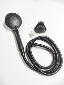 Resim Fonksiyonlu Lüks Siyah Banyo Duş Başlığı Seti Arv0028 Diğer 