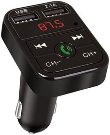 Resim UKCOCO araba oyuncusu mp3 oynatıcı araba şarjı USB araba voltaj göstergesi otomatik müzik çalar FM şarj cihazı b2 