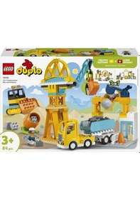Resim LEGO® DUPLO® Kasabası 3'ü 1 Arada İnşaat Sahası ve Araçları 10476 -3 Yaş ve Üzeri Çocuklar için Figür İçeren Yapım Seti (84 Parça) 