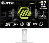 Resim MSI 27" MAG 274PFW Gaming Monitör, FHD, Flat, Rapid IPS 180Hz 1ms, Adaptive-Sync, Pivot, Beyaz 