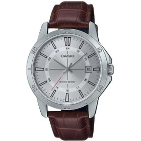 Resim Casıo Mtp-v004l-7cudf Kahverengi Deri Kordon Erkek Kol Saati 