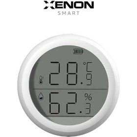 Resim Xenon Smart Akıllı Dijital Termometre Zigbee Protokollü Isı ve Nem Ölçer (Higrometre) X7608 