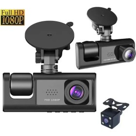 Resim Calperia Araç Araba Kamerasi Black Box Traffic Recorder 3 Kameralı (5047) 