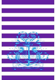 Resim Yetişkin Unisex 70x140 Cm Yaz Desenli Plaj ,deniz , Banyo Havlusu Ocean Mor 