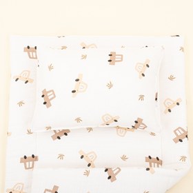 Resim Alt Açma Matı ve Yastık - Kahverengi Arabalar 