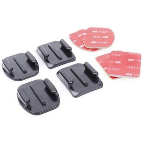 Resim Sanger Gp10 Aksiyon Kamera 2 Düz 2 Oval Yapışkanlı Aparat 
