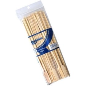 Resim Dolphin 25 Cm Yassı Çöp Şiş - Paketi 50'Li - Afiyet Olsun Yazılı 