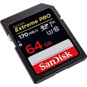 Resim Sandisk Extreme Pro 64gb Sd Hafıza Kartı Sdxc 4k U3 V30 170mb Sdsdxxy 