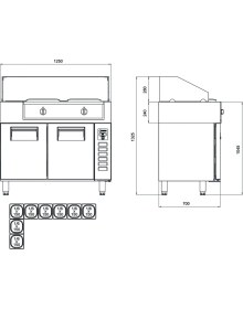 Resim Galleyz Krep Buzdolabı - 2 Kapılı - 125X70X133 cm 