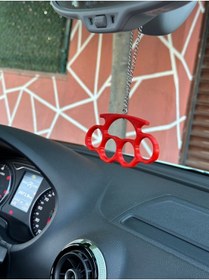 Resim 3DBASKILAR Musta Dikiz Ayna Süsü Kırmızı 