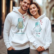 Resim Karabiber ve Tuz Kapşonlu Sevgili Sweatshirt 