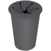 Resim Araç Çöp Kovası Çöp Tutucu Araç Kapısı Bardaklık Koltuk Arkası Silikon Çöp Kutusu Çöp Kovası - Gri 